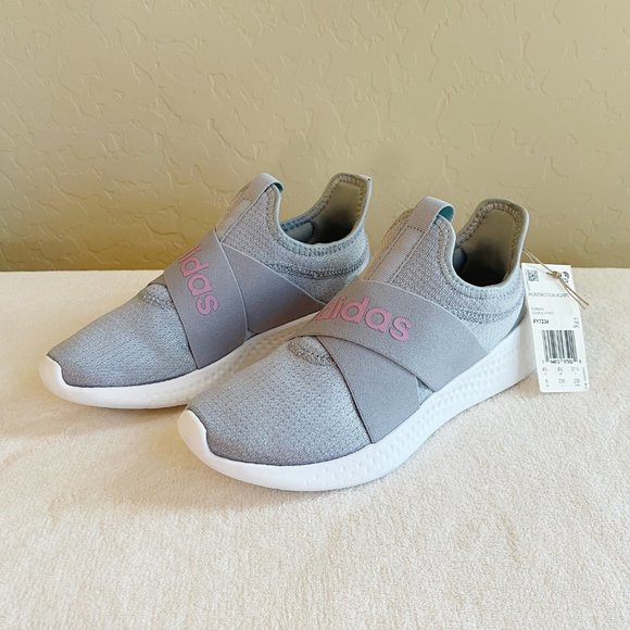 adidas | Shoes | Adidas 6 Puremotion Adapt Gray Purple Logo Slip On  Athletic Shoes Fy7234 New | Poshmark